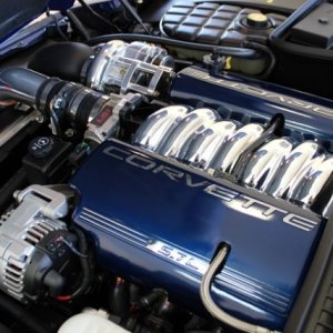 Le Mans Blue C5 Corvette Engine Pinnacle SSII