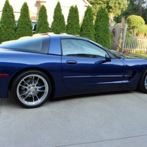 Le Mans Blue C5 Corvette Side Pinnacle SSII