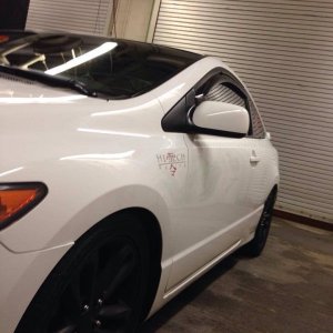 White honda SI