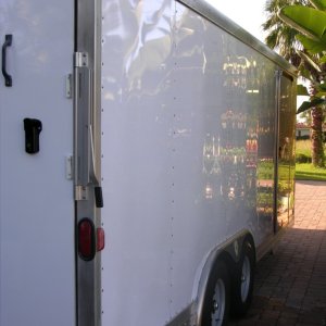 Enclosed Car Trailer Detail