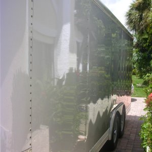 Enclosed Car Trailer Detail