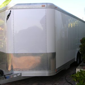 Enclosed Car Trailer Detail