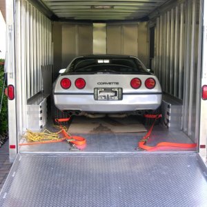 Enclosed Car Trailer Detail