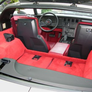 85 Vette Interior Detail