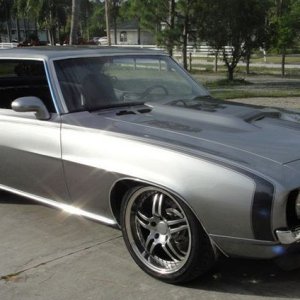 1969 Camaro with graphics painted UNDER the clear coat