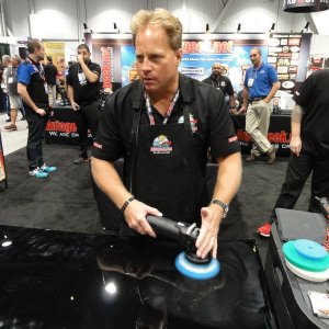 Mike Phillips demonstrating Rupes Duetto at SEMA 2013