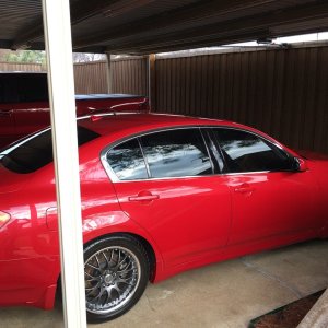 Wifes G35s polished and waxed after 6 years (embarrassed)