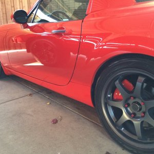 Daughters MX5 polished and waxed