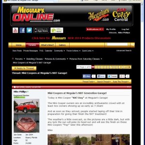 First Thread on Meguiar's Online Mike Phillips