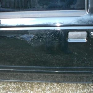 Clear Coat applied over splash decal