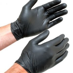 Black Nitrile Gloves Mike Phillips