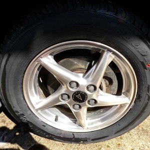 Wheel after cleaning with Mothers Wheel and Tire