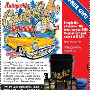 Cars and Coffee at Autogeek Coupon