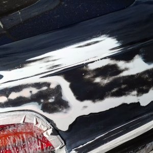 Lexus LS Rt Qtr Panel after sanding