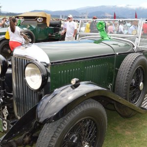 Cars on display at Pebble Beach Concours De Elegance