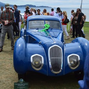 Cars on display at Pebble Beach Concours De Elegance