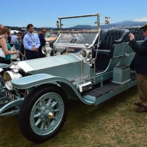 Cars on display at Pebble Beach Concours De Elegance