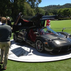Cars on display at Pebble Beach Concours De Elegance