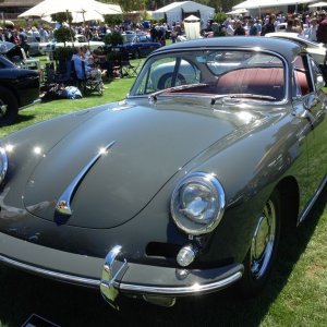 Cars on display at Pebble Beach Concours De Elegance
