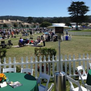 Cars on display at Pebble Beach Concours De Elegance
