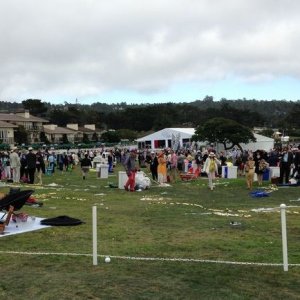 Cars on display at Pebble Beach Concours De Elegance