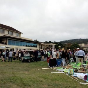 Cars on display at Pebble Beach Concours De Elegance