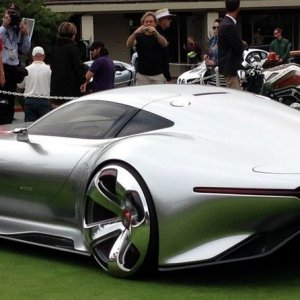 Cars on display at Pebble Beach Concours De Elegance