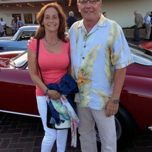 Cars on display at Pebble Beach Concours De Elegance