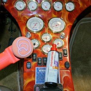 Machine waxing a car dash by Mike Phillips
