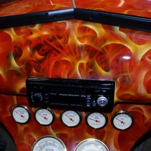 Machine waxing a car dash by Mike Phillips