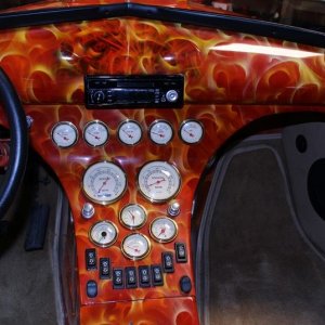 Machine waxing a car dash by Mike Phillips