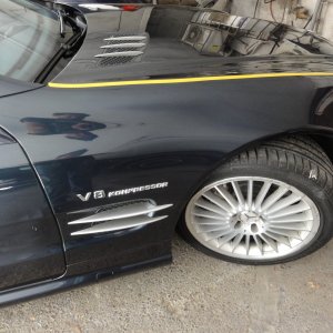 Mercedes SL 55 AMG Green Turquoise Metallic