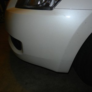 Before picture of front bumper