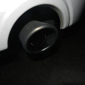 Before picture of tailpipe