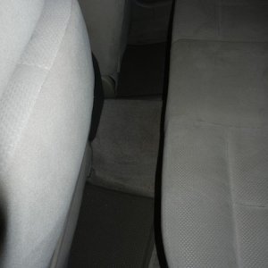 Before picture of rear interior