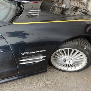 Mercedes SL 55 AMG Green Turquoise