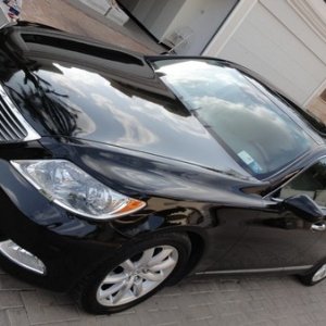 Lexus LS 460 Black polish, wax, detailing by Sharkpolitur