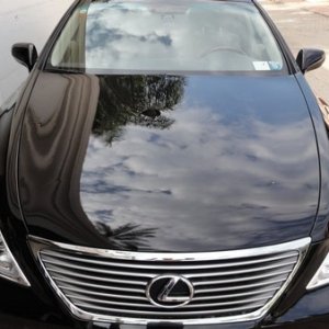 Lexus LS 460 Black polish, wax, detailing by Sharkpolitur
