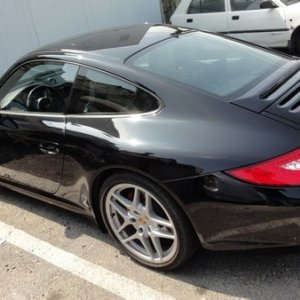 Porsche Carrera 911 polish, wax, detailing by Sharkpolitur TLV Israel