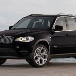 black BMW X5