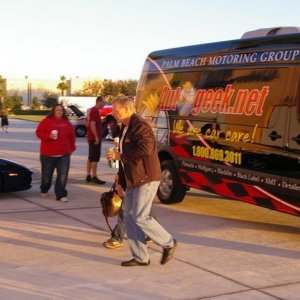 Wayne Carini at Autogeeks Cars and Coffee with Mike Phillips