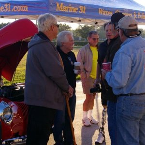 Wayne Carini at Autogeeks Cars and Coffee with Mike Phillips