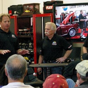 Wayne Carini at Autogeeks Cars and Coffee with Mike Phillips