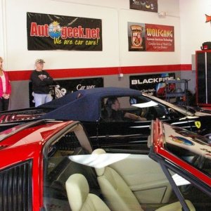 Wayne Carini at Autogeeks Cars and Coffee with Mike Phillips
