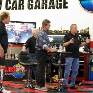 Wayne Carini at Autogeeks Cars and Coffee with Mike Phillips