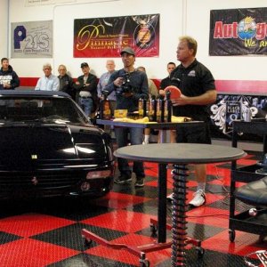 Wayne Carini at Autogeeks Cars and Coffee with Mike Phillips