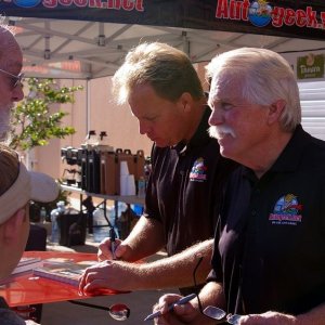 Wayne Carini at Autogeeks Cars and Coffee with Mike Phillips