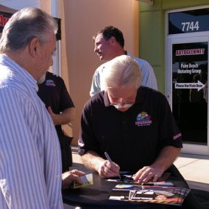 Wayne Carini at Autogeeks Cars and Coffee with Mike Phillips
