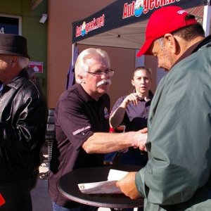 Wayne Carini at Autogeeks Cars and Coffee with Mike Phillips