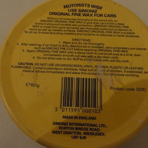 presto cbm wax, simoniz uk, sharkpolitur